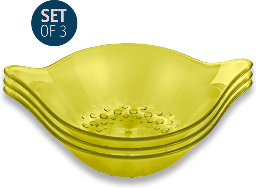 Koziol LEAF S Schalenset 3 Schaaltjes 600 Ml Design Groen