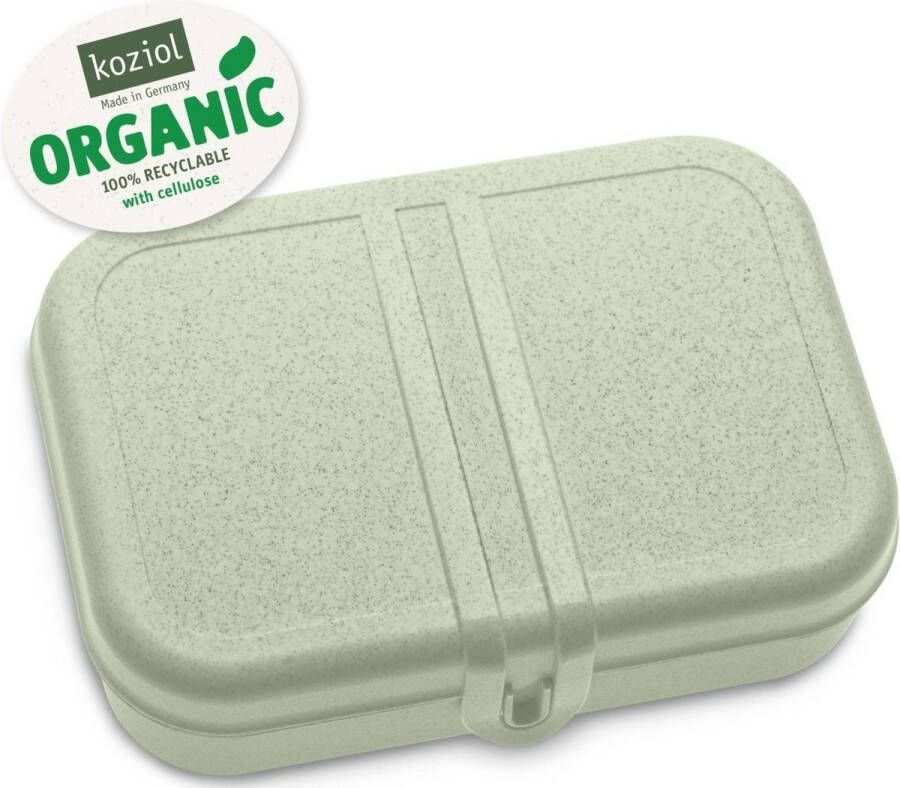 Koziol Bio-Circulair Pascal L Lunchbox met Compartiment Gerecycled Zonnebloemolie Groen