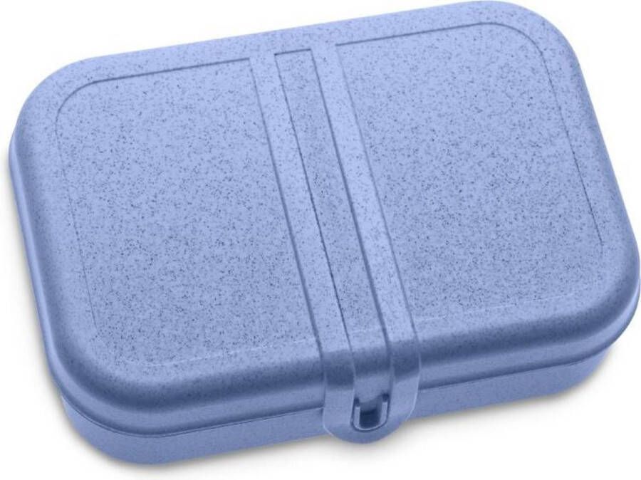 Koziol Pascal L Organic ijsblauwe lunchbox met verdeler