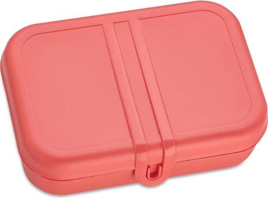 Koziol Bio-Circulair Pascal L Lunchbox met Compartiment Gerecycled Zonnebloemolie Roze