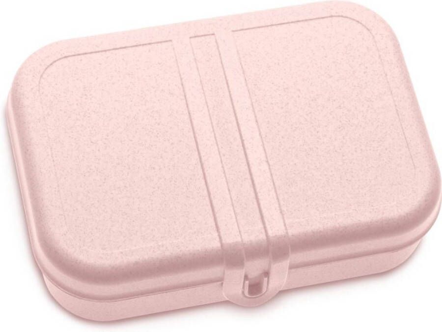 Koziol Pascal L Organic lichtroze lunchbox met verdeler