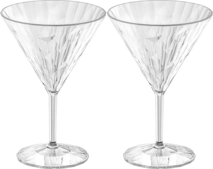 Koziol Superglas Club No. 12 Cocktailglas 250 ml Set van 2 Stuks Kunststof Transparant