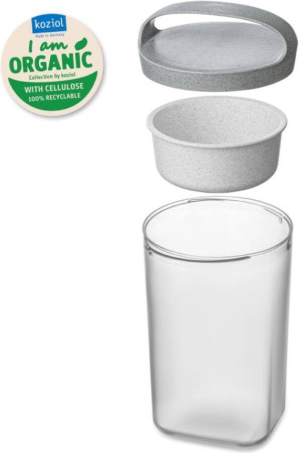 Koziol Buddy Snackpot Lunchpot Organic 700ml Grijs