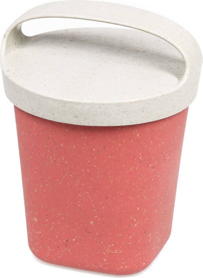 Koziol Bio-Circulair Buddy Snackbox met Deksel 500 ml Gerecycled Zonnebloemolie Roze