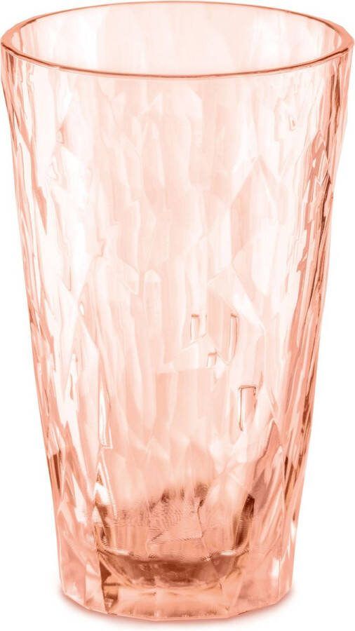 Koziol Superglas Club No. 06 Glas 300 ml Set van 6 Stuks Kunststof Roze