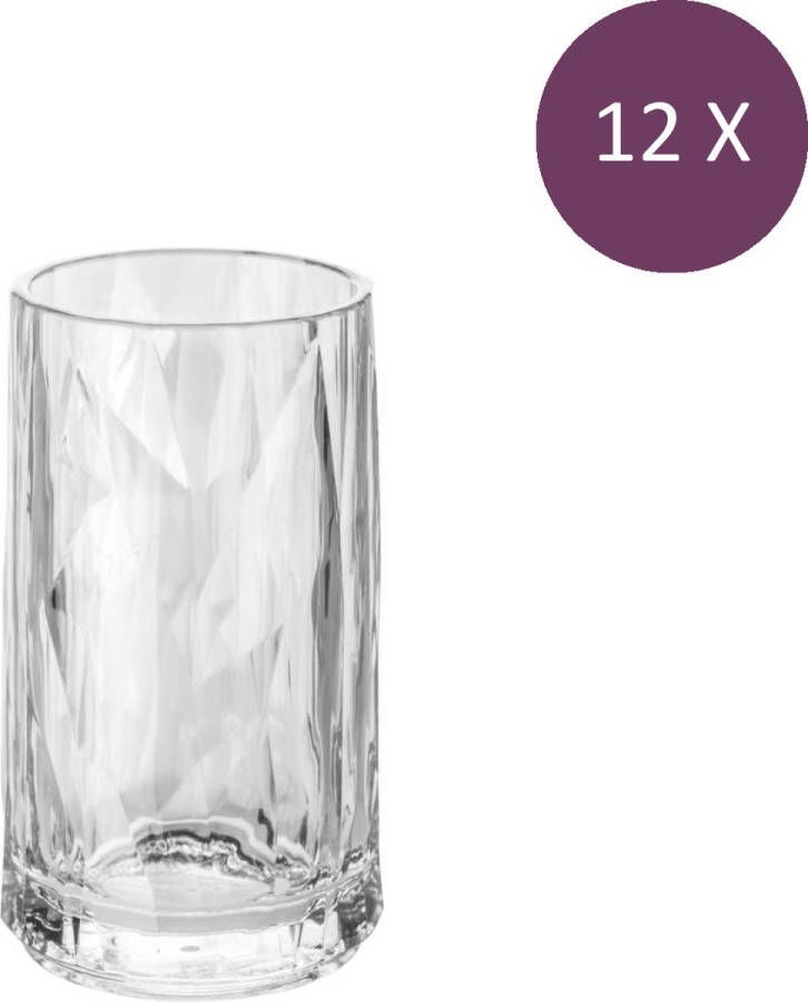 Koziol Superglas Club No. 07 Shot Glas 40 ml Set van 12 Stuks Kunststof Transparant