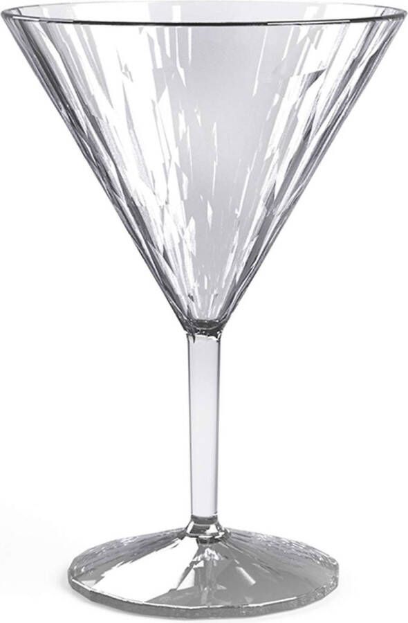 Koziol Superglas Club No. 12 Cocktailglas 250 ml Set van 2 Stuks Luxury Light Grey Thermoplastic Grijs
