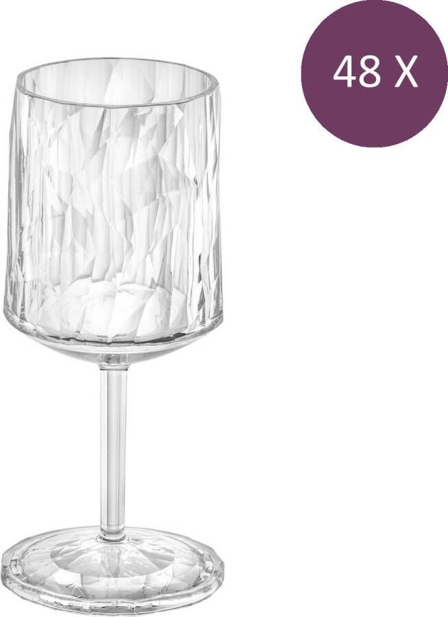 Koziol Superglas Club No. 9 Wijnglas 200 ml Set van 48 Stuks Kunststof Transparant