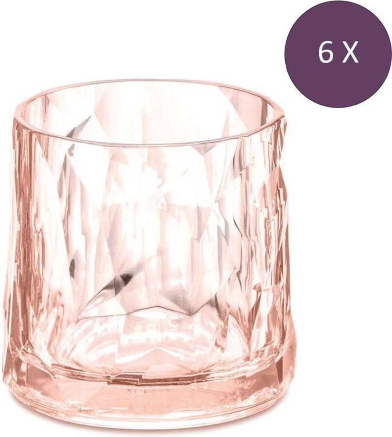 Koziol Superglas Crystal waterglas 250 ml Set van 6 stuks