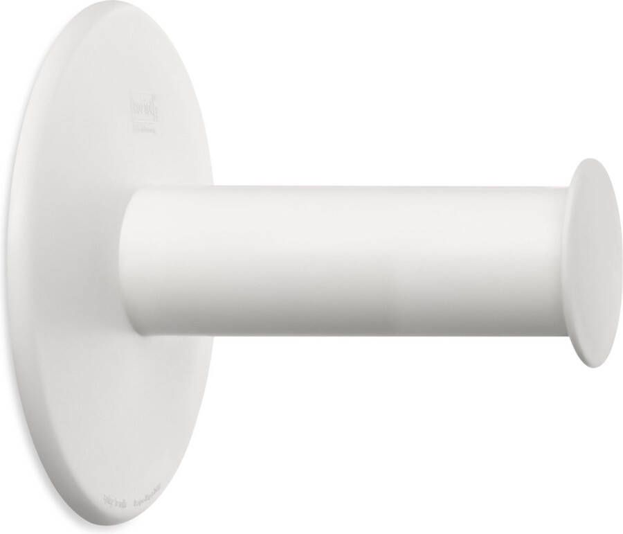 Koziol Toiletrolhouder Met Wandbevestiging Organic Wit Plug&apos;n&apos;roll