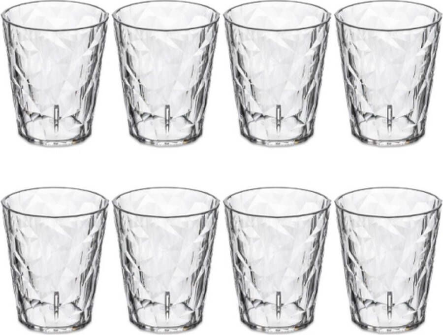 Koziol Transparant Superglas Club No. 1 250 ml Set van 8 Stuks