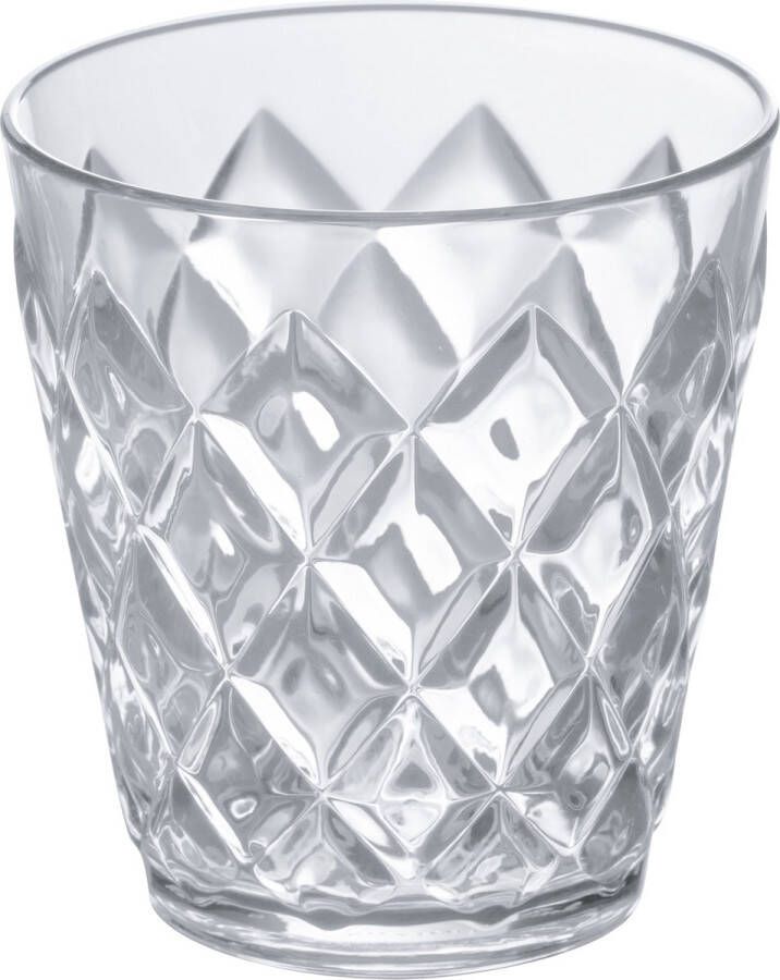 Koziol Crystal Waterglas 250 ml Set van 2 Stuks Thermoplastic Transparant