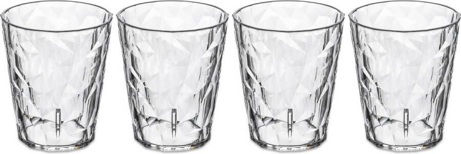 Koziol Waterglazen onbreekbaar Superglas 250 ml 4 Stuks