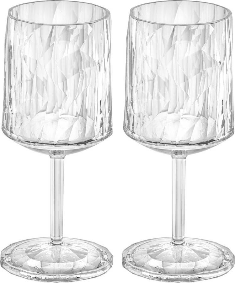 Koziol Wijnglas 0.2 L Set van 2 Organic Transparant | Club No. 9