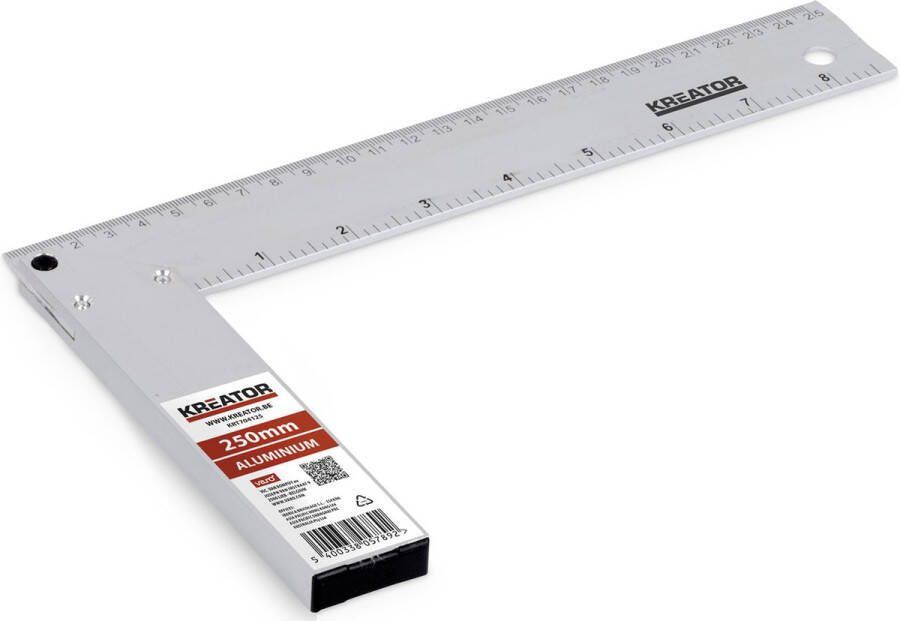 Kreator Hand tools KRT704125 Winkelhaak 250mm aluminium