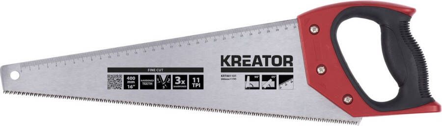 Kreator Hand tools KRT801101 Handzaag 400mm 11 TPI