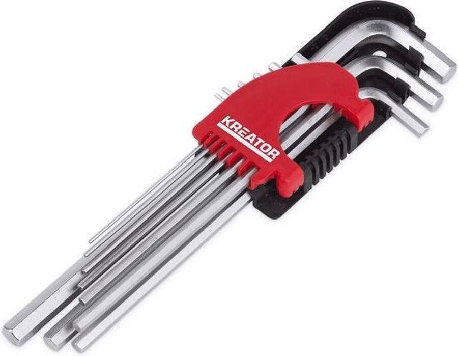 Kreator Point of sales KRT408301 Inbussleutel lang 1 5-10 9 st