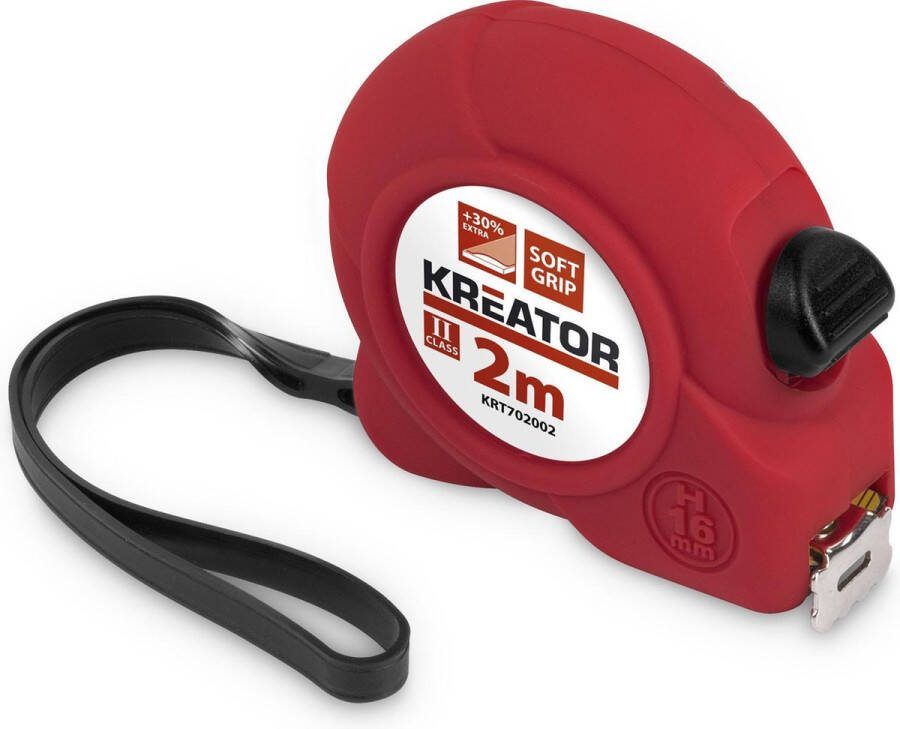 Kreator KRT702002 Rolmaat uitschuifbaar tot 2 mtr Soft Touch