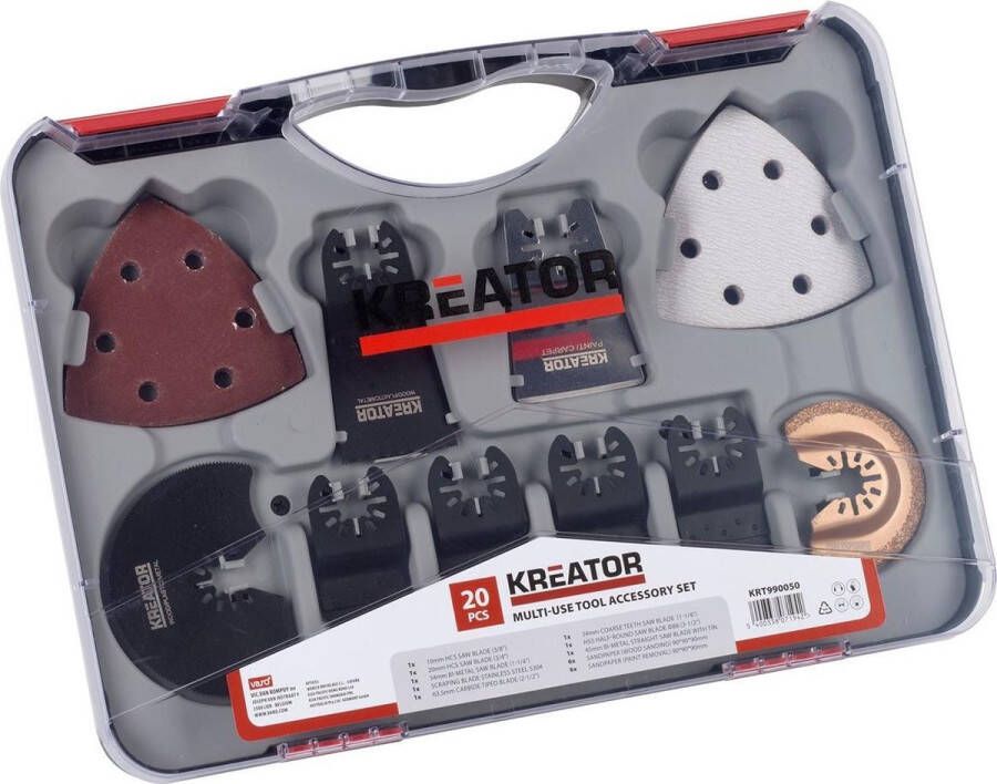 Kreator KRT990050 Accessoireset multitool Oscillerend -20 accessoires