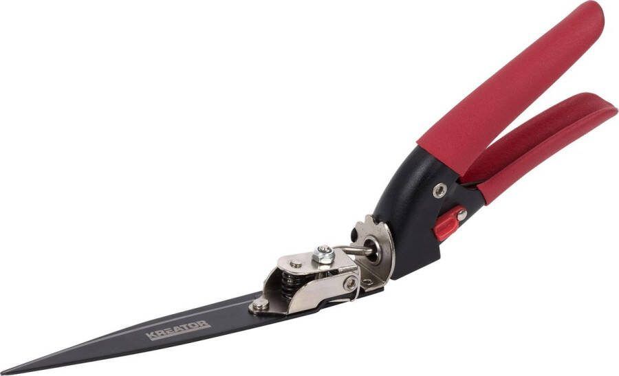 Kreator KRTGR2001 Mechanische grasschaar van 340mm lang 90° draaibaar