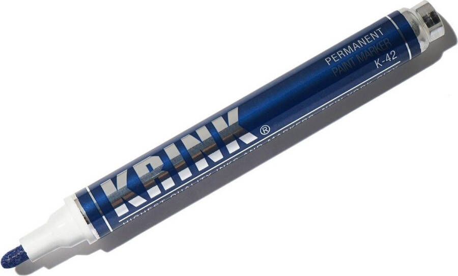 KRINK K-42 Blauwe 3mm Verfstift 10ml permanente alcoholbasis Inkt in metalen body