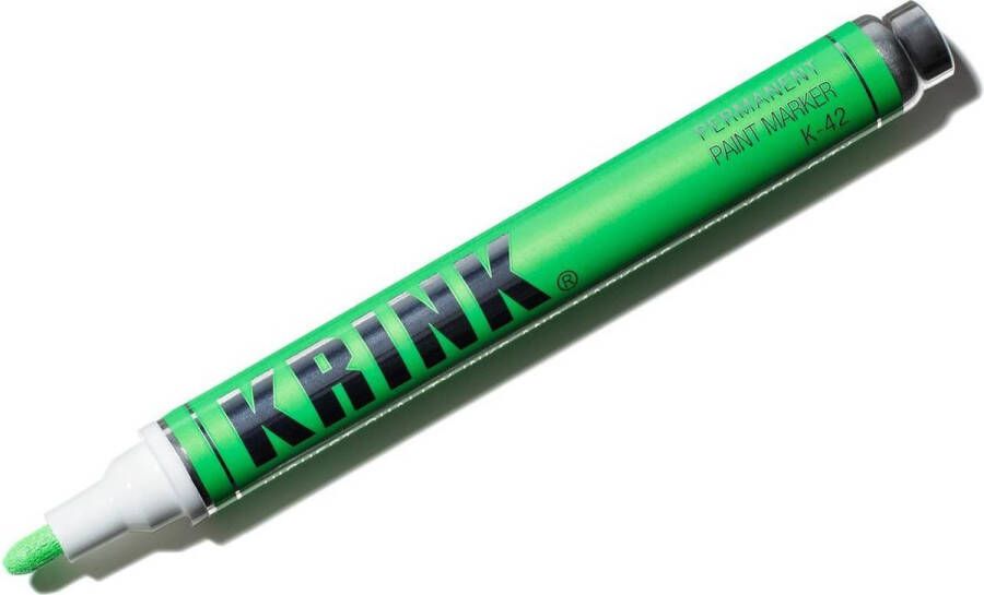 KRINK K-42 Geelgroene 3mm Verfstift 10ml permanente alcoholbasis Inkt in metalen body