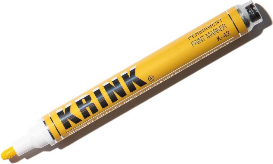 KRINK K-42 Gele 3mm Verfstift 10ml permanente alcoholbasis Inkt in metalen body