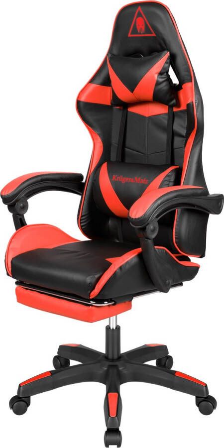 Kruger&Matz Krüger&Matz GX-150 game stoel gaming chair gamingstoel zwart rood