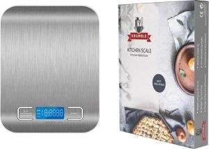 Krumble Digitale Precisie Keukenweegschaal Tot 5000 gram (5 kg) RVS