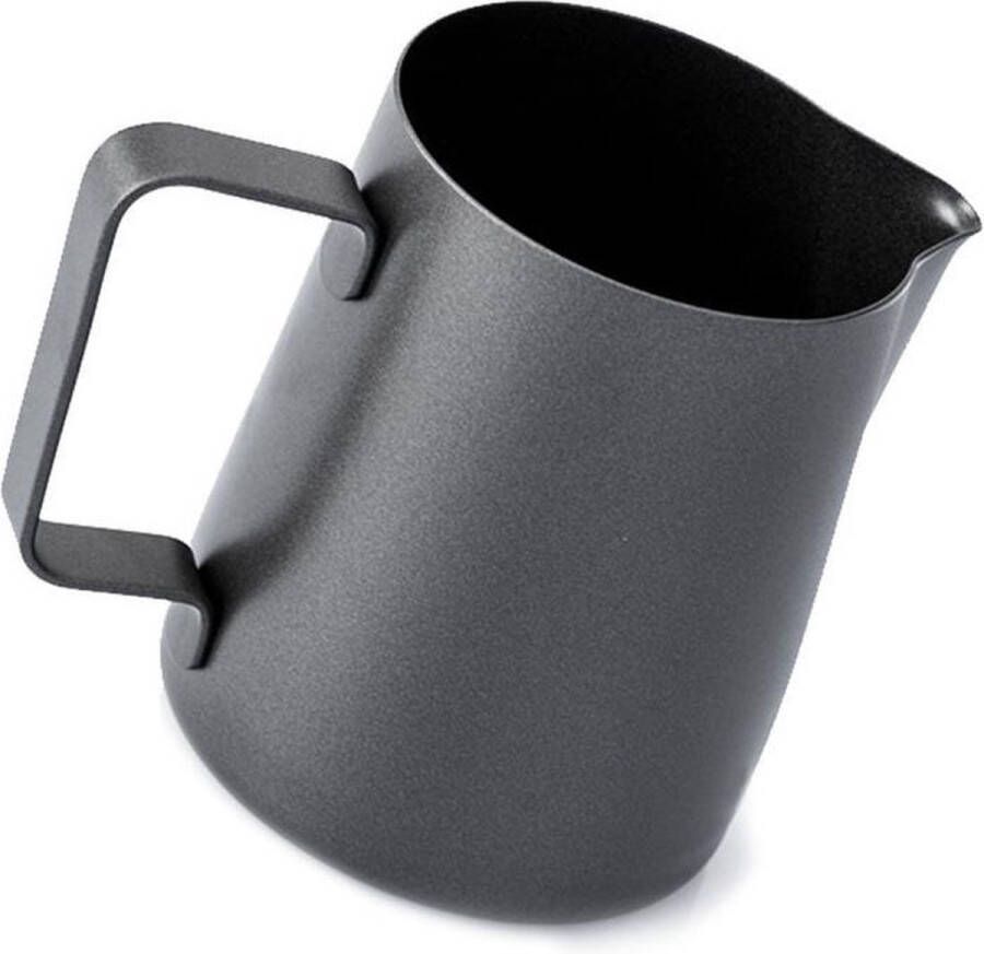 Krumble Melkkannetje 300ml RVS Melkopschuimkan Melkkan Antraciet Zwart