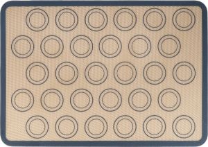 Krumble Siliconen bakmat Deegmat Ovenmat Bakmatten Anti-kleef bakmatten Bakspullen Met 30 cirkels 29 5 x 42 cm