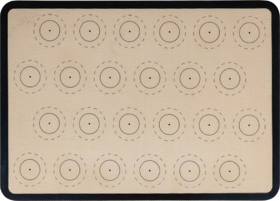 Krumble Siliconen bakmat Deegmat Ovenmat Bakmatten Anti-kleef bakmatten Met 24 cirkels 29 5 x 42 cm