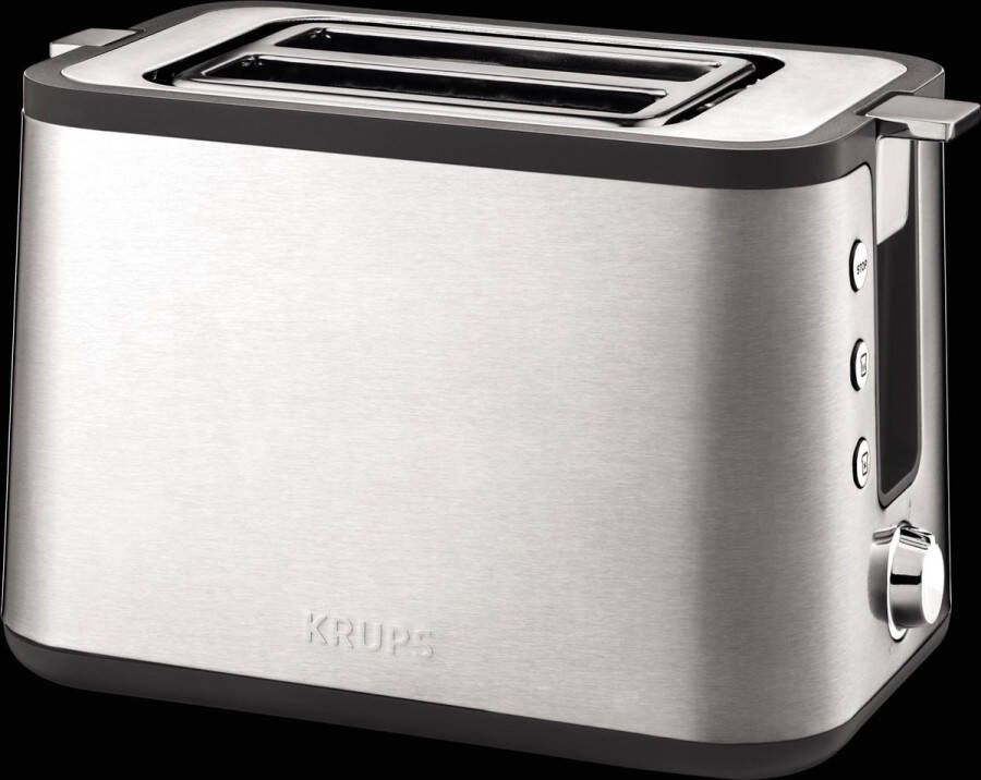 Krups Toaster KH442D Control Line 6 bruiningsgraden ruimere functies (stop knapperig maken ontdooien) liftfunctie uitneembare kruimellade