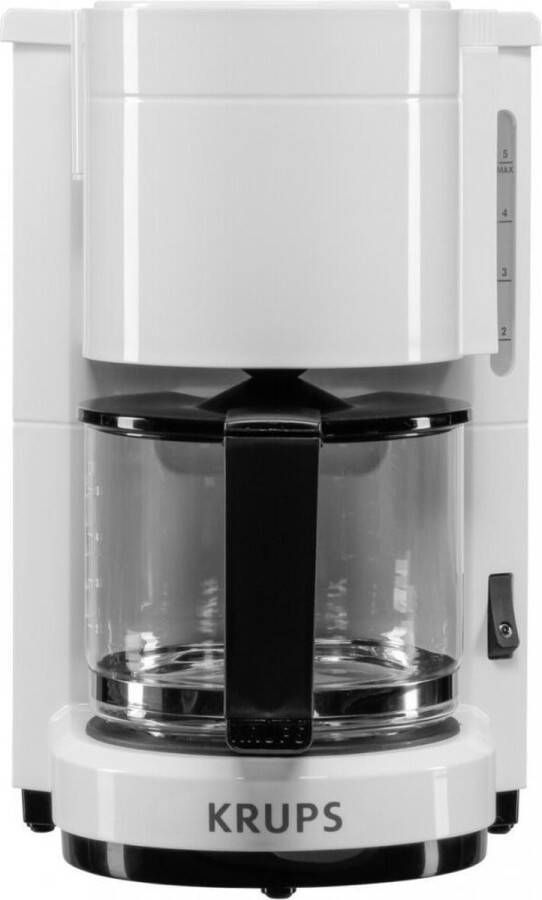 Krups Filterkoffieapparaat F18301 Aromacafe 0 6 l voor 5 tot 7 kopjes koffie makkelijk uitneembare filterhouder warmhoudfunctie schakelt automatisch uit na 30 minuten druppelstopsysteem