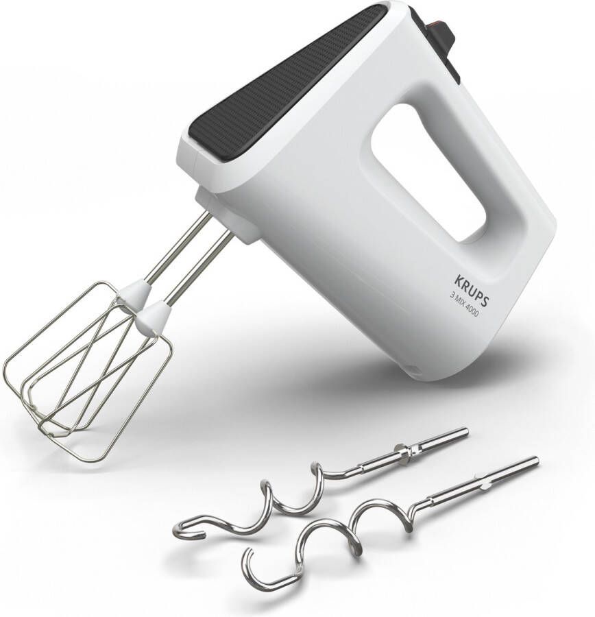 Krups GN400111 Handmixer met Gardes en Kneedhaken 450W Wit