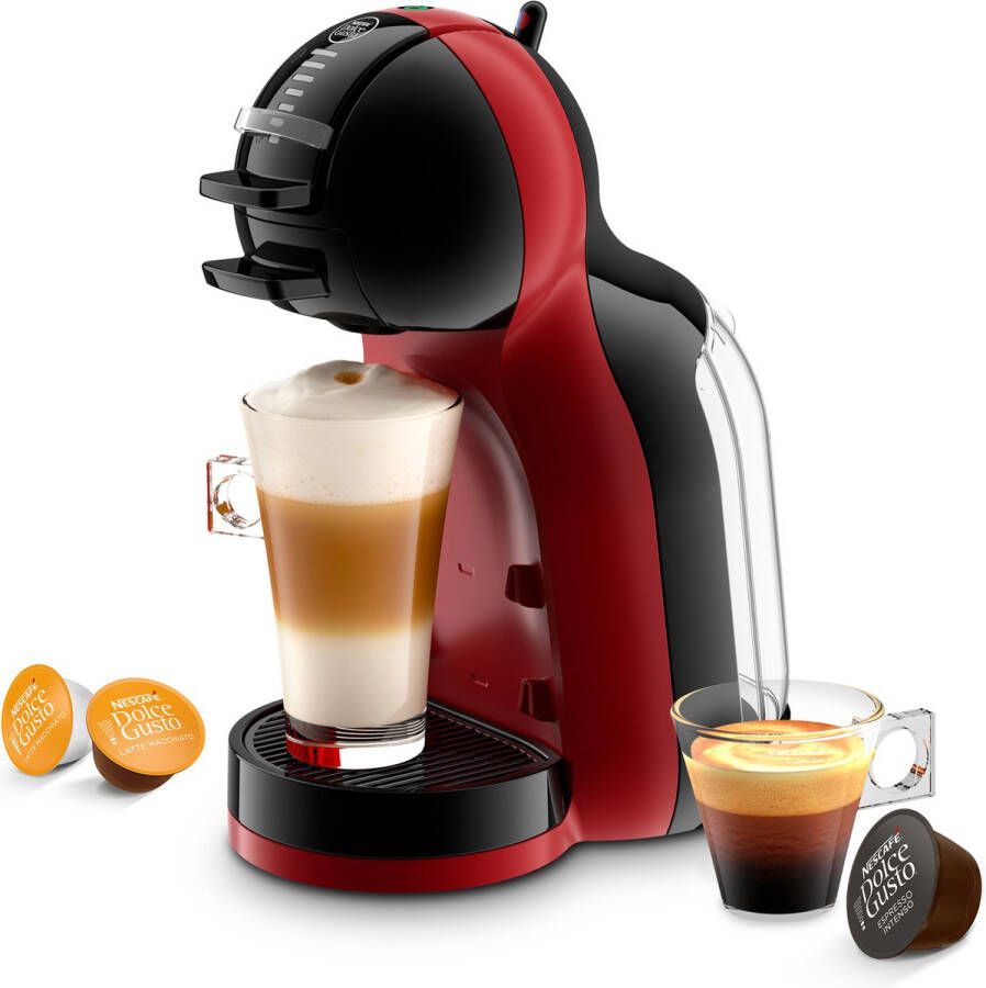 Krups NESCAFÉ Dolce Gusto Mini Me Zwart KP123H Koffiecupmachine Cherry Rood
