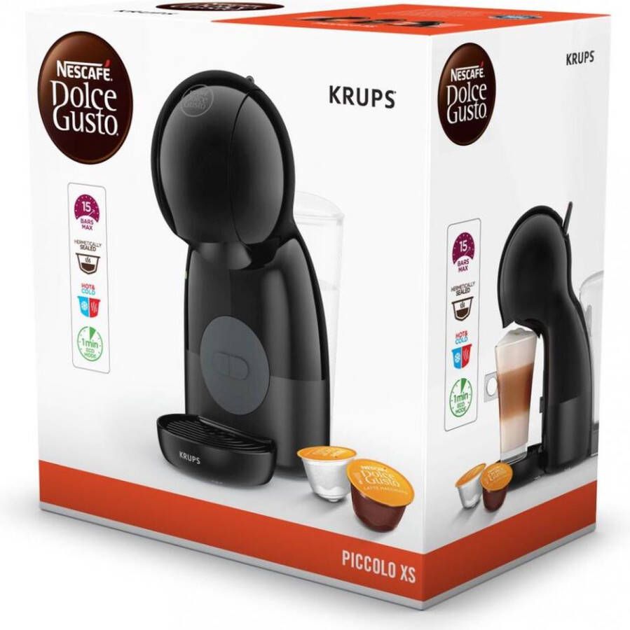 Krups Dolce Gusto Piccolo XS Zwart YY4515FD | Capsulemachines | Keuken&Koken Koffie&Ontbijt | 3700342445107