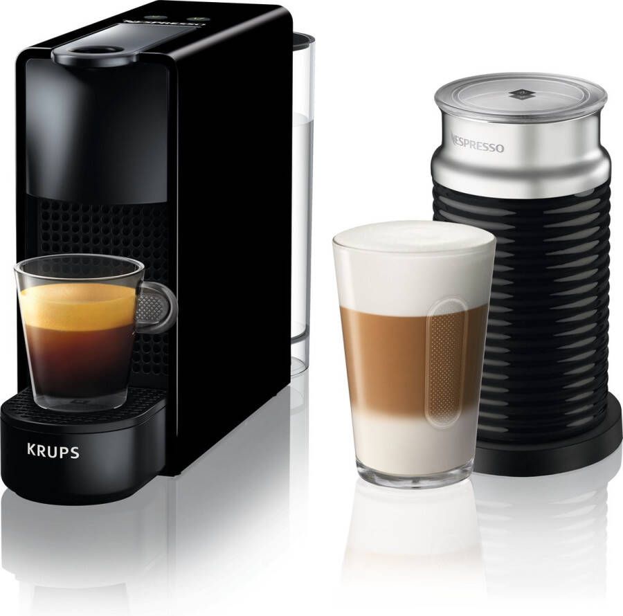 Krups Nespresso Essenza Mini XN1118 Koffiecupmachine Met melkopschuimer Zwart