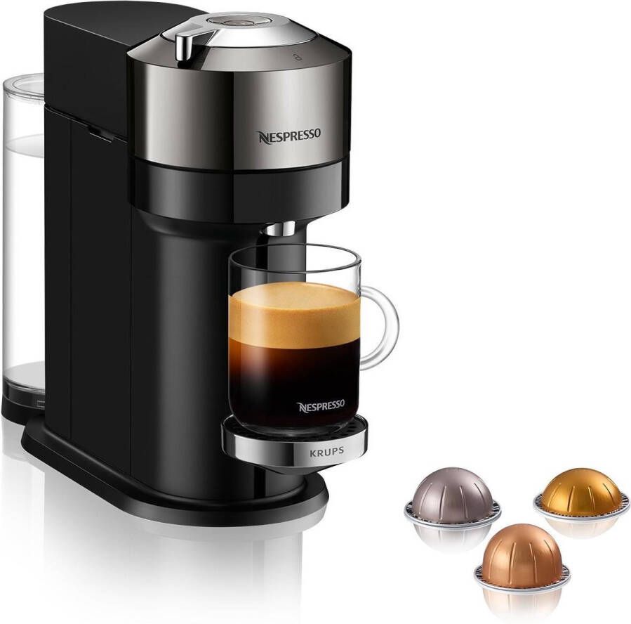 Krups Nespresso Vertuo Next Zilver YY4547FD | Capsulemachines | Keuken&Koken Koffie&Ontbijt | 3700342445428