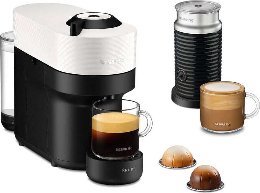 Krups Vertuo POP XN9211 Koffiecupmachine Coconut White Inclusief melkopschuimer