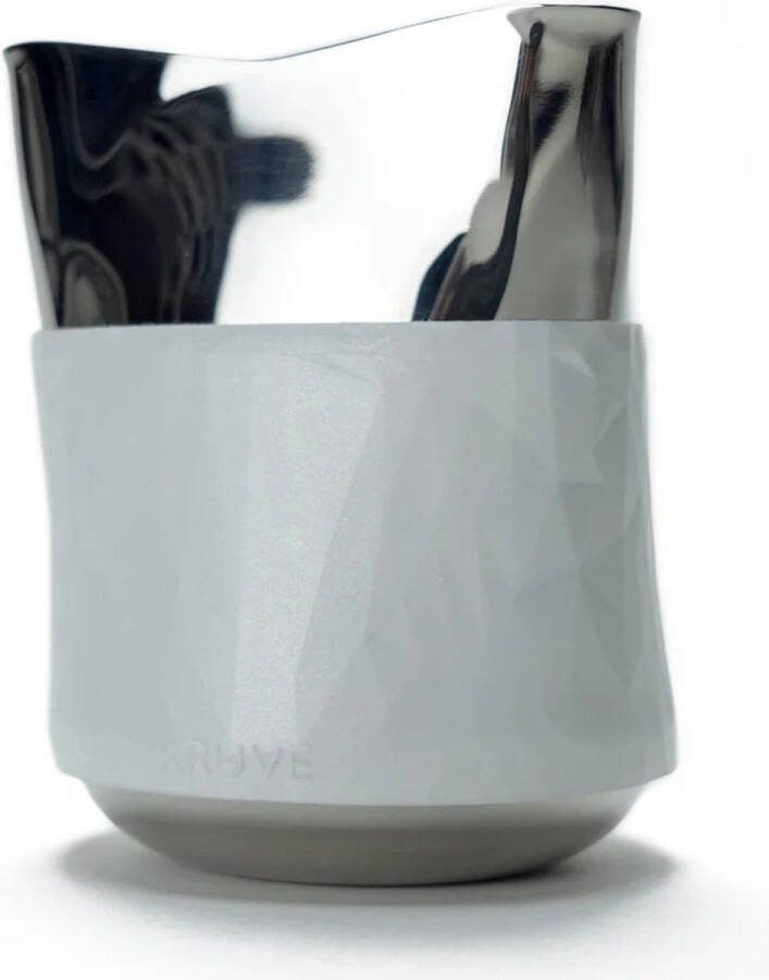 Kruve Melkkan Opschuimer voor melk Create Pitcher Wit Zilver 440ml