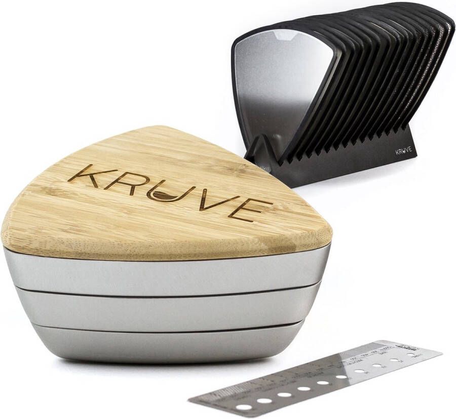 Kruve Zeef Koffie Koffiefilter Sifter Plus Bean zilver 15 sieves for a perfect grind