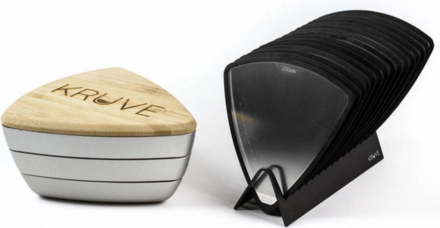 Kruve Zeef Koffie Koffiefilter Sifter Plus Grind Zilver