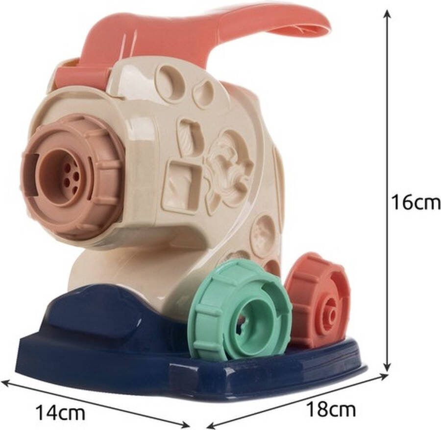 Kruzzel Grote Pasta Extruder Boetseerklei Set Stimuleer Creativiteit bij Kinderen