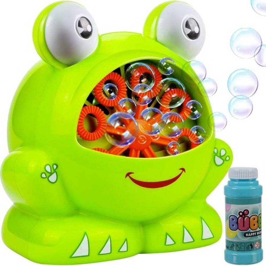 Kruzzel Isotrade Zeepbellen machine Kikker Bellenblaasmachine Bellenblazer Bubble machine