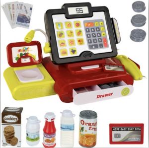 Kruzzel Speelgoedkassa voor kinderen met LCD Touchscreen en rekenmachine Elektrische kassasysteem voor kinderen