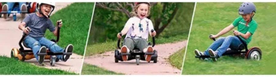 Kruzzel Trizand Hoverboard Zitje Verander Je Hoverboard in een Gokart Zwart Oranje