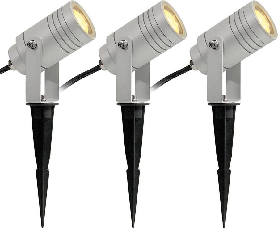 KS Verlichting Beamy S aluminium inclusief 3x 5W LED bundel van 3 stuks