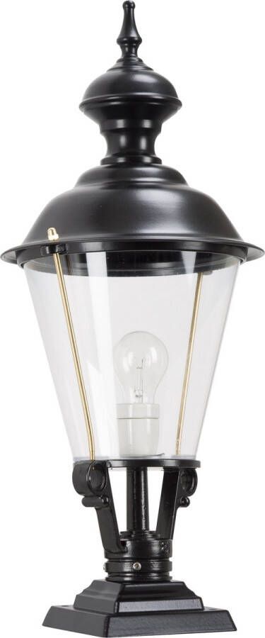 KS Verlichting Bridgeport Zwart Tuinlamp Sokkellamp buiten staande buitenlamp tuinlamp staand