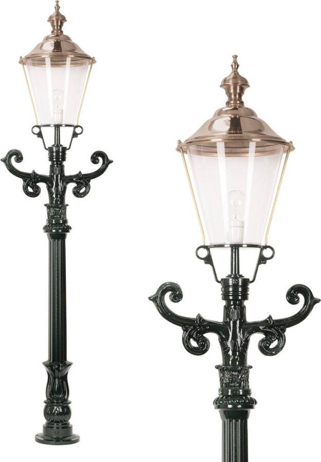 KS Verlichting Tuinlantaarn Beemster straatlantaarn Aluminium koper deksel E27